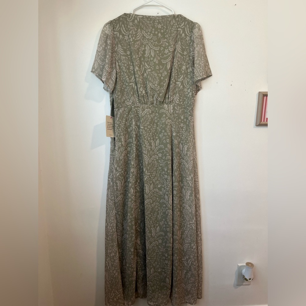 NWT Bohme Green Kasen Maxi Dress Size M - Picture 11 of 16